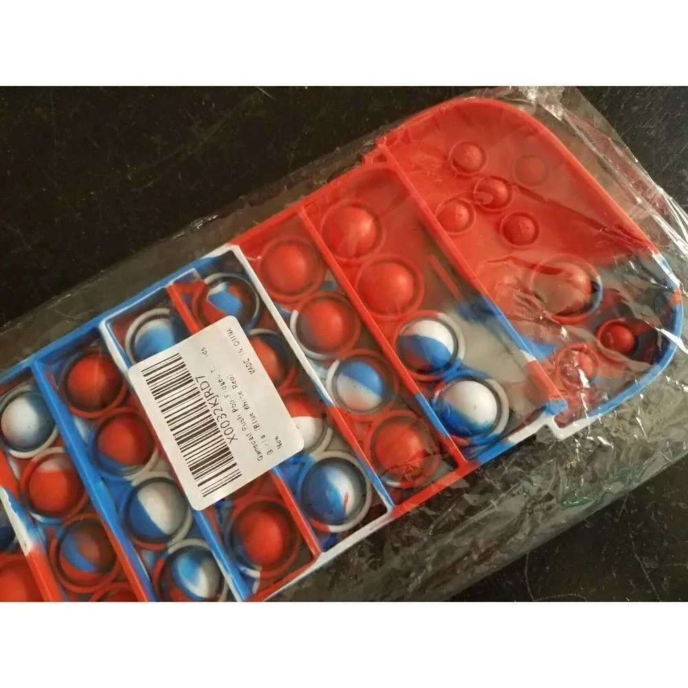 Fidget Toy Red Camo Gamepad Controller Game Push Pop Bubble Sensory